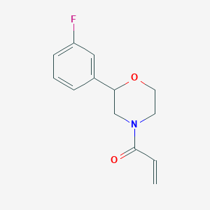 1-[2-(3-Fluorophenyl)morpholin-4-yl]prop-2-en-1-one