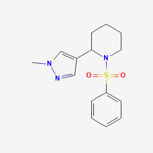2-(1-methyl-1H-pyrazol-4-yl)-1-(phenylsulfonyl)piperidine