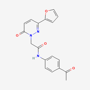 N-(4-acetylphenyl)-2-[3-(furan-2-yl)-6-oxopyridazin-1-yl]acetamide