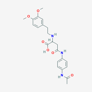 4-((4-Acetamidophenyl)amino)-2-((3,4-dimethoxyphenethyl)amino)-4-oxobutanoic acid