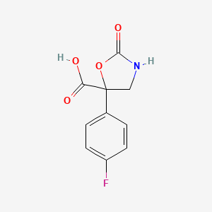 5-(4-Fluorophenyl)-2-oxo-1,3-oxazolidine-5-carboxylic acid