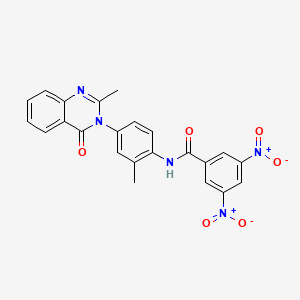 N-(2-methyl-4-(2-methyl-4-oxoquinazolin-3(4H)-yl)phenyl)-3,5-dinitrobenzamide
