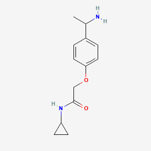 2-[4-(1-aminoethyl)phenoxy]-N-cyclopropylacetamide