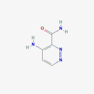 molecular formula C5H6N4O B2467872 4-Aminopyridazine-3-carboxamide CAS No. 20865-28-5