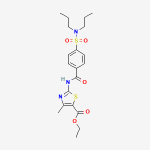 Ethyl 2-[4-(dipropylsulfamoyl)benzamido]-4-methyl-1,3-thiazole-5-carboxylate