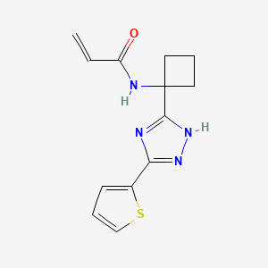 N-[1-(3-Thiophen-2-yl-1H-1,2,4-triazol-5-yl)cyclobutyl]prop-2-enamide
