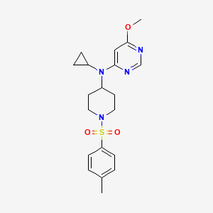 molecular formula C20H26N4O3S B2467894 N-cyclopropyl-6-methoxy-N-[1-(4-methylbenzenesulfonyl)piperidin-4-yl]pyrimidin-4-amine CAS No. 2380080-54-4