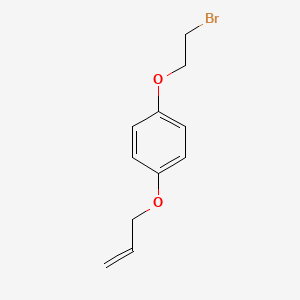 molecular formula C11H13BrO2 B2467896 1-(2-Bromoethoxy)-4-(2-propenyloxy)benzene CAS No. 72224-02-3