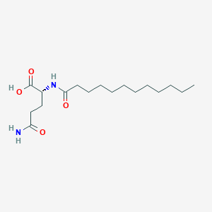 (2R)-4-carbamoyl-2-dodecanamidobutanoic acid