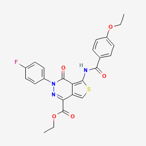 Ethyl 5-(4-ethoxybenzamido)-3-(4-fluorophenyl)-4-oxo-3,4-dihydrothieno[3,4-d]pyridazine-1-carboxylate