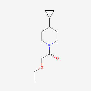 molecular formula C12H21NO2 B2467907 1-(4-Cyclopropylpiperidin-1-yl)-2-ethoxyethanone CAS No. 2283181-12-2