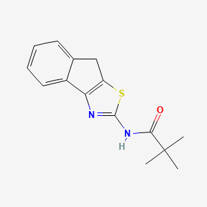 molecular formula C15H16N2OS B2467912 N-(8H-indeno[1,2-d]thiazol-2-yl)pivalamide CAS No. 681155-93-1