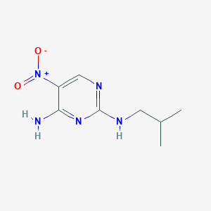 molecular formula C8H13N5O2 B2467923 N2-isobutyl-5-nitropyrimidine-2,4-diamine CAS No. 1257553-78-8