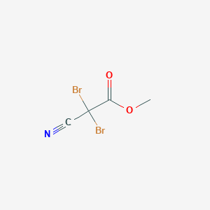 molecular formula C4H3Br2NO2 B2468002 Methyl 2,2-dibromo-2-cyanoacetate CAS No. 13280-86-9
