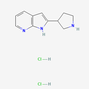 2-Pyrrolidin-3-yl-1H-pyrrolo[2,3-b]pyridine dihydrochloride