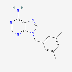 9-[(3,5-dimethylphenyl)methyl]-9H-purin-6-amine