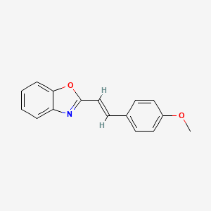2-[(E)-2-(4-methoxyphenyl)ethenyl]-1,3-benzoxazole