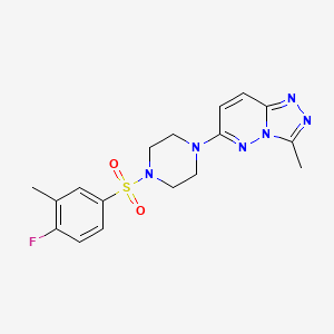 6-(4-((4-Fluoro-3-methylphenyl)sulfonyl)piperazin-1-yl)-3-methyl-[1,2,4]triazolo[4,3-b]pyridazine