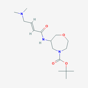 Tert-butyl 6-[[(E)-4-(dimethylamino)but-2-enoyl]amino]-1,4-oxazepane-4-carboxylate