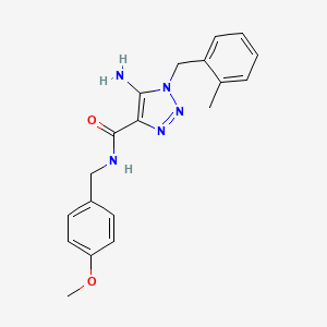 5-amino-N-(4-methoxybenzyl)-1-(2-methylbenzyl)-1H-1,2,3-triazole-4-carboxamide
