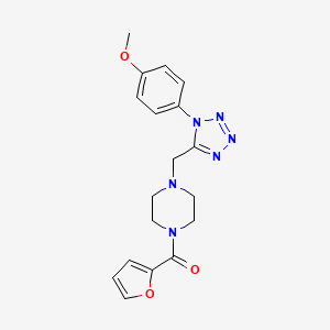 furan-2-yl(4-((1-(4-methoxyphenyl)-1H-tetrazol-5-yl)methyl)piperazin-1-yl)methanone