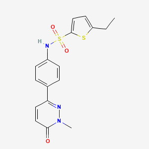 5-ethyl-N-(4-(1-methyl-6-oxo-1,6-dihydropyridazin-3-yl)phenyl)thiophene-2-sulfonamide
