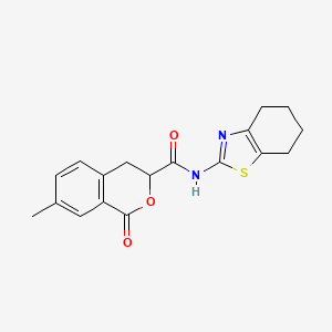 7-methyl-1-oxo-N-(4,5,6,7-tetrahydrobenzo[d]thiazol-2-yl)isochroman-3-carboxamide