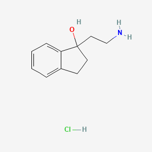 1-(2-Aminoethyl)-2,3-dihydroinden-1-ol;hydrochloride