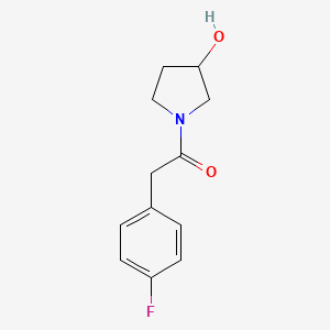 2-(4-Fluorophenyl)-1-(3-hydroxypyrrolidin-1-yl)ethanone