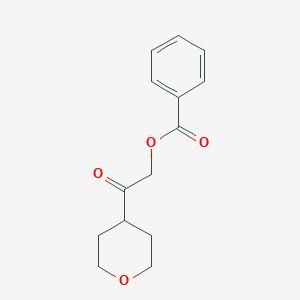 molecular formula C14H16O4 B2468132 [2-(Oxan-4-yl)-2-oxoethyl] benzoate CAS No. 2415222-42-1