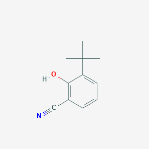 molecular formula C11H13NO B2468137 3-(tert-Butyl)-2-hydroxybenzonitrile CAS No. 340131-70-6