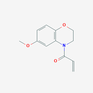 1-(6-Methoxy-2,3-dihydro-1,4-benzoxazin-4-yl)prop-2-en-1-one