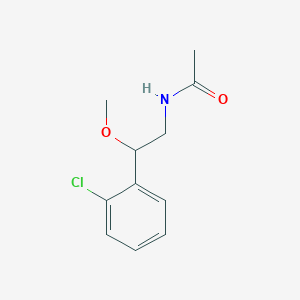 molecular formula C11H14ClNO2 B2468203 N-[2-(2-chlorophenyl)-2-methoxyethyl]acetamide CAS No. 1798515-48-6
