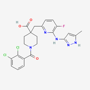 molecular formula C23H22Cl2FN5O3 B2468232 TAS-119 CAS No. 1453099-83-6