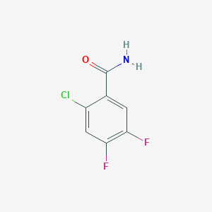 molecular formula C7H4ClF2NO B2468261 2-Chloro-4,5-difluorobenzamide CAS No. 296274-32-3