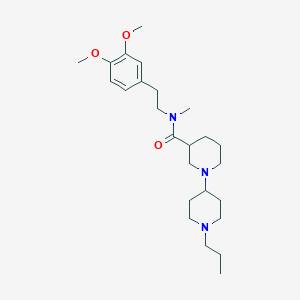 molecular formula C25H41N3O3 B246829 N-[2-(3,4-dimethoxyphenyl)ethyl]-N-methyl-1'-propyl-1,4'-bipiperidine-3-carboxamide 