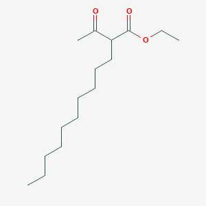 molecular formula C16H30O3 B2468318 Ethyl 2-acetyldodecanoate CAS No. 40778-32-3