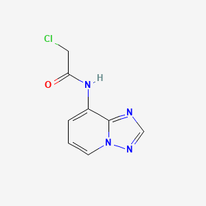 2-chloro-N-[1,2,4]triazolo[1,5-a]pyridin-8-ylacetamide