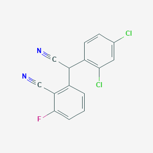 2-[Cyano(2,4-dichlorophenyl)methyl]-6-fluorobenzenecarbonitrile