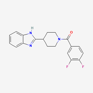 [4-(1H-benzimidazol-2-yl)piperidin-1-yl]-(3,4-difluorophenyl)methanone