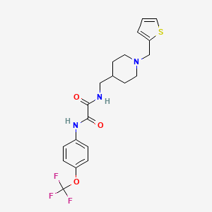 N1-((1-(thiophen-2-ylmethyl)piperidin-4-yl)methyl)-N2-(4-(trifluoromethoxy)phenyl)oxalamide