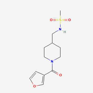N-((1-(furan-3-carbonyl)piperidin-4-yl)methyl)methanesulfonamide