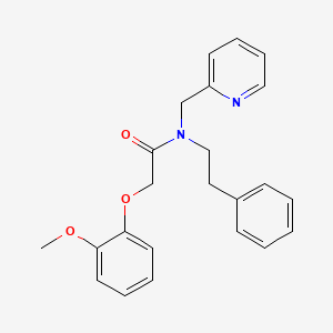 2-(2-methoxyphenoxy)-N-phenethyl-N-(pyridin-2-ylmethyl)acetamide