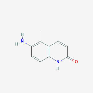 molecular formula C10H10N2O B2468395 6-Amino-5-methylquinolin-2-ol CAS No. 90914-96-8