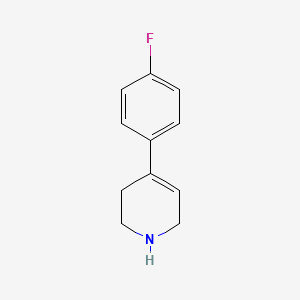 molecular formula C11H12FN B2468400 4-(4-Fluorophenyl)-1,2,3,6-tetrahydropyridine CAS No. 1978-59-2; 1978-61-6