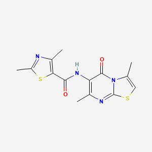 B2468406 N-(3,7-dimethyl-5-oxo-5H-thiazolo[3,2-a]pyrimidin-6-yl)-2,4-dimethylthiazole-5-carboxamide CAS No. 946306-07-6