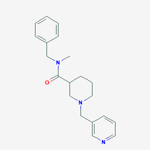 molecular formula C20H25N3O B246842 N-benzyl-N-methyl-1-(pyridin-3-ylmethyl)piperidine-3-carboxamide 