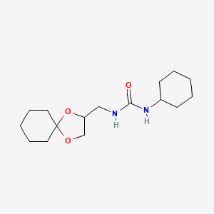 1-(1,4-Dioxaspiro[4.5]decan-2-ylmethyl)-3-cyclohexylurea