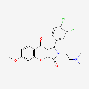 1-(3,4-Dichlorophenyl)-2-(2-(dimethylamino)ethyl)-6-methoxy-1,2-dihydrochromeno[2,3-c]pyrrole-3,9-dione