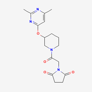 1-(2-(3-((2,6-Dimethylpyrimidin-4-yl)oxy)piperidin-1-yl)-2-oxoethyl)pyrrolidine-2,5-dione